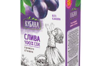 Сок Сливовый ПРЯМОГО отжима КУБАНА 1л
