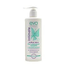 Жидкое мыло EVO д/интимной гигиены чувст.кожи Intimate 200мл.
