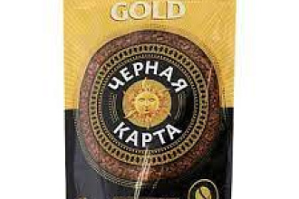 Черная Карта GOLD раств.кофе (в пак) 75г/12шт Россия