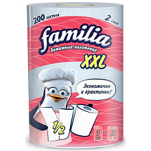 Полотенца Бумажные FAMILIA XXL 2сл 1рул