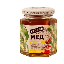 Мёд натуральный Стоевъ Липовый с/б (евро) 250г. *12