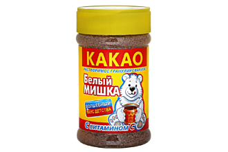 Какао гран. м/у 150гр. Белый Мишка