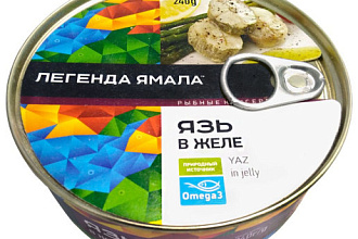 Язь в желе 227 гр. ж/б (1/24)