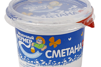 Сметана 20% стак. 180гр. Молочный Фермер