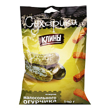 Сухарики Клины ржаные со вкусом малосольного огурчика 100гр 1*20 
