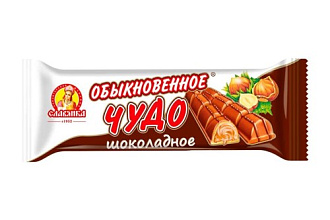 Батончик Обыкновенное Чудо шоколадное 55г 1*24