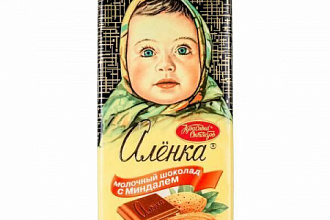 Шоколад Аленка Красный Октябрь молочный миндаль, 90г