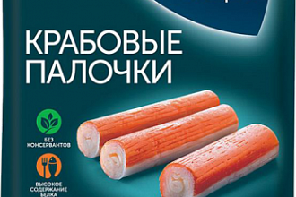 Крабовые палочки охл. 200гр./8 Русское Море