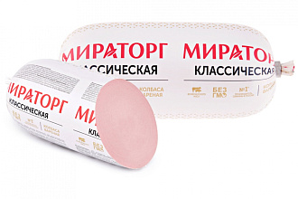 Мясное колбасное изделие вареное. Колбаса "Классическая" охл п/а 470г*6, Мираторг Россия