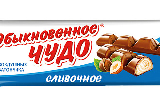Батончик Обыкновенное Чудо сливочное 55г 1*24