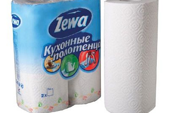 Полотенце бумажное Зева 2-х сл. 2 рул. 1*12