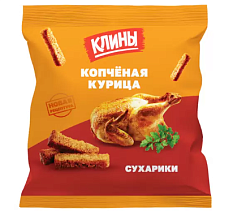 Сухарики Клины ржаные со вкусом копченой курицы 40гр 1*80