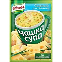Чашка супа Сырный суп пюре с сухариками 15.6г/30 Khopp