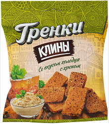 Сухарики Клины ржаные со вкусом холодца с хреном 40гр 1*80