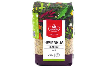 Чечевица зеленая элитная Агроальянс 450г*8шт
