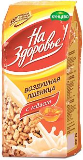 Воздушная пшеница На Здоровье! со вкусом меда пленка 175гр 1*16