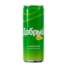 Напиток газир. ЛИМОН-ЛАЙМ ж/б 0,33гр. ДОБРЫЙ
