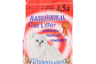 Наполнитель древесный 4,5л/3кг Пусси кат
