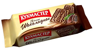 КУХМАСТЕР Печенье сахарное Шоколадное 170 гр (24)