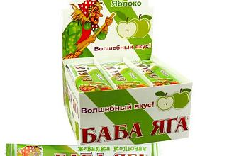 Баба-Яга яблоко 11г 12*48 жевательная конфета