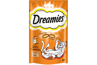 Корм д/кошек с Курицей 60гр./6шт. DREAMIES