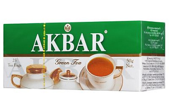 Чай Акбар Зелёный Китайский пакетир. с ярл 2г х25п х24 