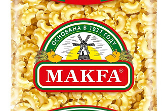 Макароны Гребешки ВС гр.А ГОСТ 400гр./20шт. МАКФА