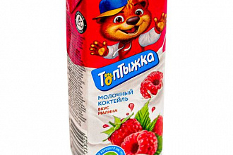 Коктейль молочный у/п 3,2 0,2 кг Малина /Топтыжка/
